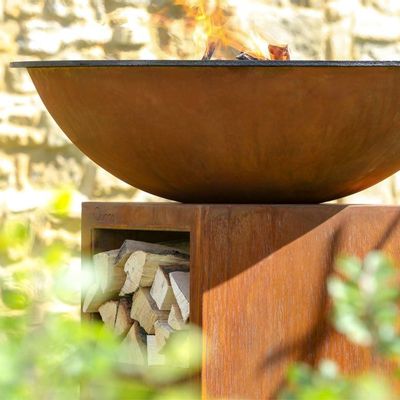 Barbecues - Quoco Piatto Large Corten Brazier - PLANET OUTDOOR