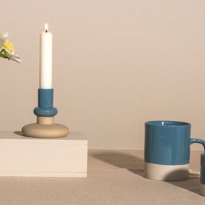 Bougeoirs et photophores  - Bougeoirs CYL happy - colorés en haut - KINTA