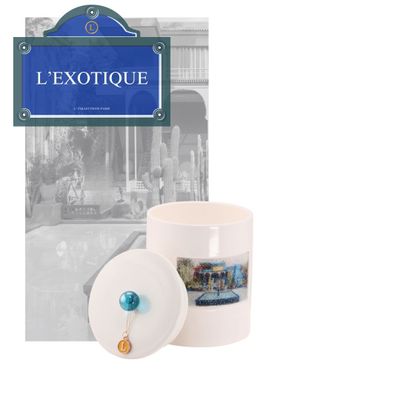 Bougies - Bougie et ses cristaux - L'Exotique - Note de figuier - Basic - L'COLLECTIONS PARIS