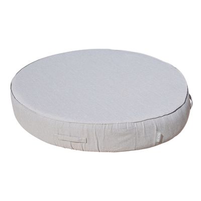 Equipements espace extérieur - Lit bain de soleil extérieur en mousse rond effet lin - MX HOME