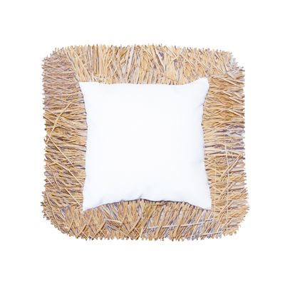 Accessoires de déco extérieure - Coussin extérieur carré blanc à frange - MX HOME