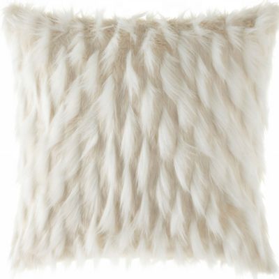 Accessoires de déco extérieure - Coussin en fausse fourrure blanche fluffy - MX HOME