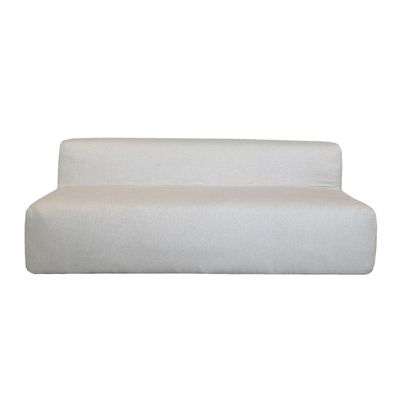 Canapés de jardin - Canapé banquette modulable - Déhoussable 3 places - Lin naturel - MX HOME