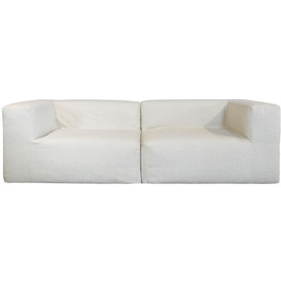 Lawn sofas   - Modular sofa - Removable 3-seater cover - Bouclé wool - MX HOME