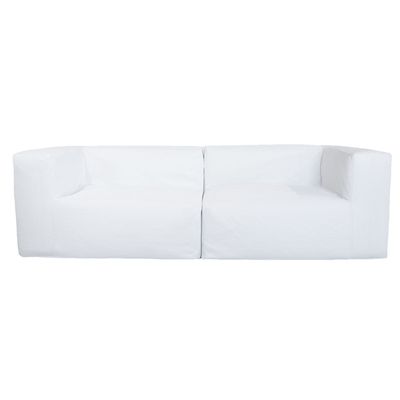 Canapés de jardin - Canapé modulable - Déhoussable 3 places- Blanc - Extérieur - MX HOME