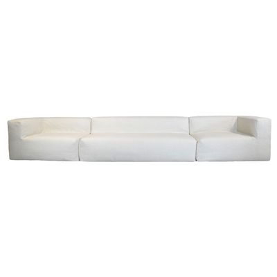 Lawn sofas   - Modular sofa - Removable 5/6 seater cover - Bouclé wool - MX HOME