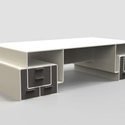 Bureaux - DESK EXTRA bureau de direction - NICOLAZZARO ITALIAN DESIGN