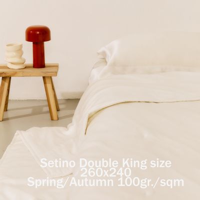 Bed linens - Setino 100% Silk Duvet- Double/King 260x240-Spring /Autumn 100gr./sqm - T.SILK COLLECTION