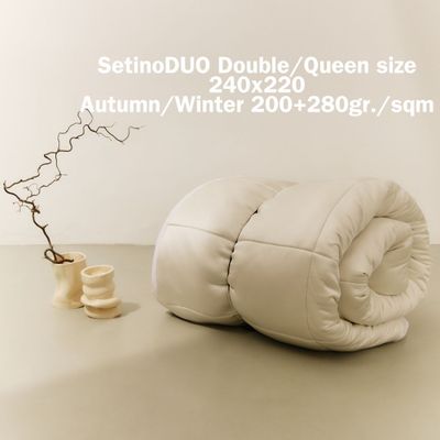 Bed linens - SetinoDUO 100% Silk Duvet Double/Queen size 240x220-Aut./Winter200+280 - T.SILK COLLECTION