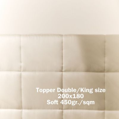 Bed linens - Topper 100% Silk Double/King size 200x180 - Soft  450 gr./sqm - T.SILK COLLECTION