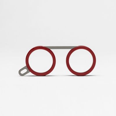 Lunettes - Fassamano Rouge Bourgogne / Satin Noir Gunmetal + Boîte cadeau Deluxe - FASSAMANO