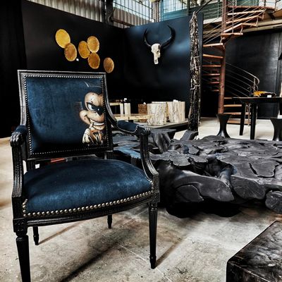 Objets personnalisables - Fauteuil déco design « Mickey Bad Mouse » - LUVI'ART