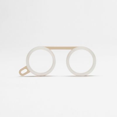 Lunettes - Fassamano Blanc / Satin or + Boîte cadeau Deluxe - FASSAMANO