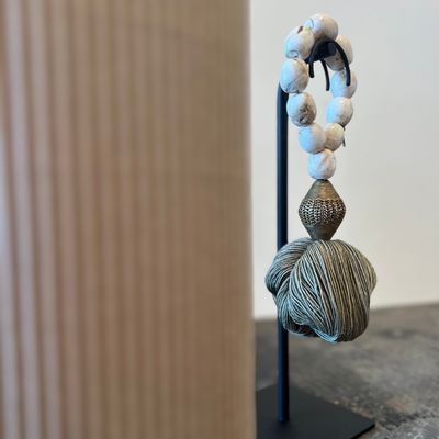 Decorative objects - Prayer Bead Sculpture in Camel bone - STUDIO JULIA ATLAS