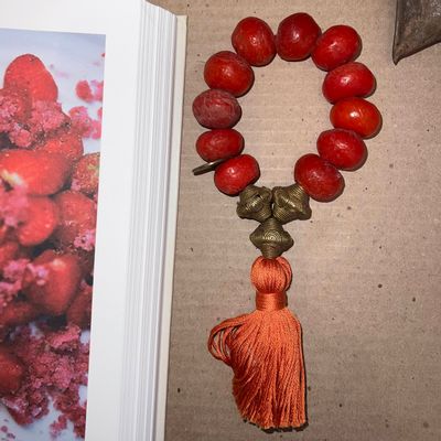 Sculptures, statuettes et miniatures - Recycled glass prayer bead sculpture - STUDIO JULIA ATLAS