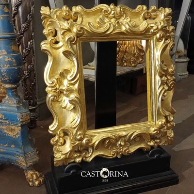 Cadres - Vasari frame - hand-carved wood - Renaissance inspired gold - CASTORINA 1895