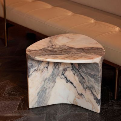 Autres tables  - Table d'appoint en marbre sculpté - FORMAR DESIGN