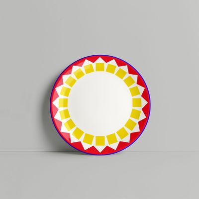 Everyday plates - Red Yellow Sunflower Plate - ISUWA