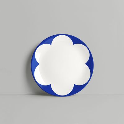 Everyday plates - Blue Daisy Plate - ISUWA