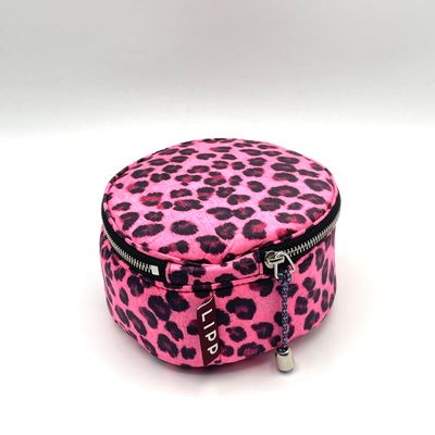 Sacs et cabas - Round Zip Jewelry Bag Fuchsia Leopard/Midnight - L I P P