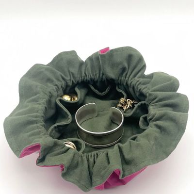 Jewelry - Drawstring Jewelry Bag Lilac/Olive - LIPP