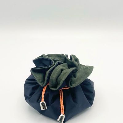 Sacs et cabas - Drawstring Jewelry Bag Navy/Olive - L I P P