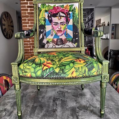 Customizable objects - Frida Kahlo CHAMIZO armchair - LUVI'ART