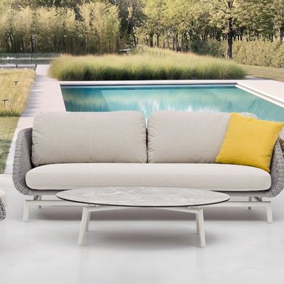 Lawn sofas   - SCOOP 3 seater sofa - COUTURE JARDIN