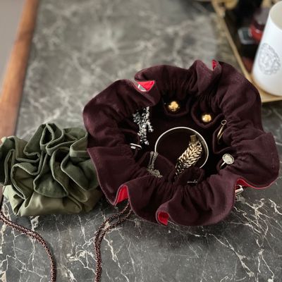 Gifts - Drawstring Jewelry Bag Khaki/Olive - LIPP