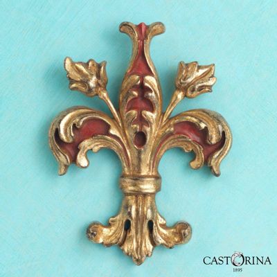 Objets de décoration - Lys de Florence, décoration murale d'inspiration Renaissance - CASTORINA 1895