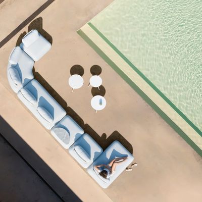 Lawn sofas   - OLALA bean bag/table - COUTURE JARDIN