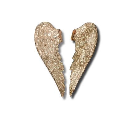 Other Christmas decorations - MINI Angel Wings - Hand Carved Wood - Hand Painted - CASTORINA 1895