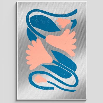 Autres décorations murales - CALLA BLUE VINTAGE - QUADRO MOLTO BELLO