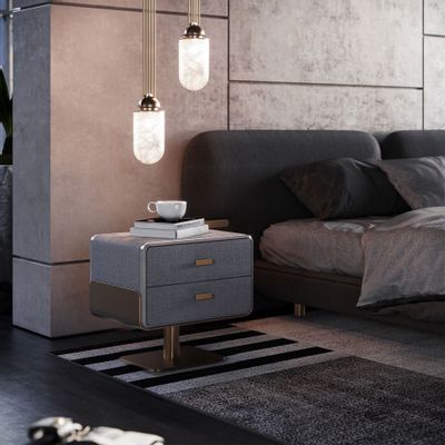 Night tables - Phoenix Bedside Table - PORUS STUDIO
