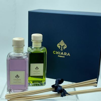 Home fragrances - Fragrance Boxes Bi-sogno Cardamomum and Fior di Luna - CHIARA FIRENZE