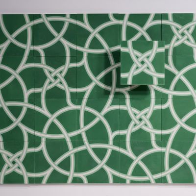 Carreaux de ciment - carreaux de ciment "Lianes" - BAPTISTE VANDAELE – DESIGN GRAPHIQUE