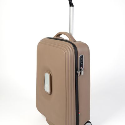 Travel accessories - POP-UP, trolley bags in recycled rubber, color Etruscan Grey - ZOOM BAGS