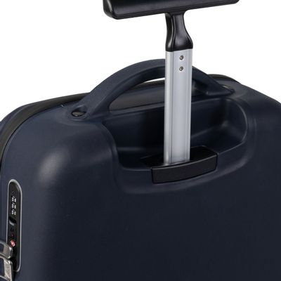 Accessoires de voyage - POP-UP, valise à roues en caoutchouc recyclé, Bleu Méditerranéen - ZOOM BAGS