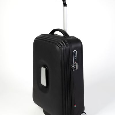 Travel accessories - POP-UP, trolley bags in recycled rubber, color Stromboli Black - ZOOM BAGS