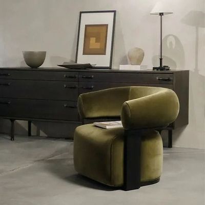Armchairs - Lola Compact Sofa — Designer sofa in solid oak and high-end fabric - LIVINGSTONE
