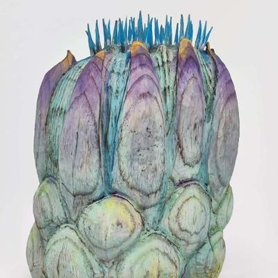 Sculptures, statuettes and miniatures - FRUIT - Blue Lotus - LI SHUDAN