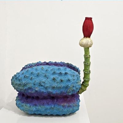 Sculptures, statuettes et miniatures - FRUIT - Durian bleu - LI SHUDAN