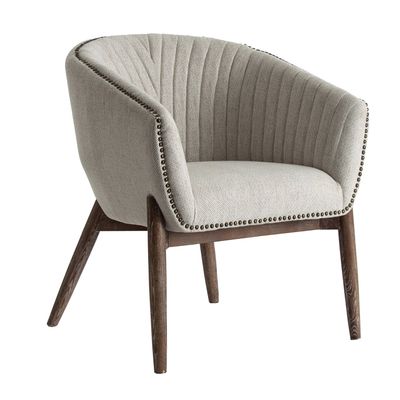 Chairs - White fir wood armchair 69x69x79 cm - VICAL