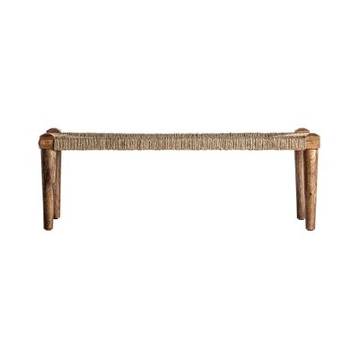 Bancs - Banc en bois de mangue marron 120x41x41 cm - VICAL