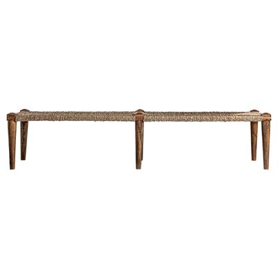 Bancs - Banc en jute marron 191x41x44 cm - VICAL