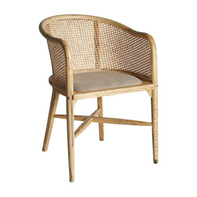 Chaises - Fauteuil en bois de bouleau marron 54x56x78 cm - VICAL