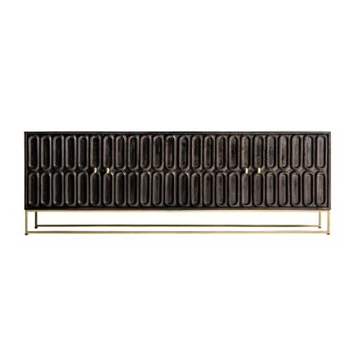 Meubles TV - Meuble tv en bois de mangue marron 200x45x66 cm - VICAL