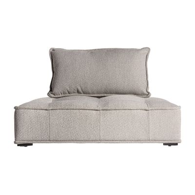 Sofas - Modular sofa in brown pine wood 120x120x78 cm - VICAL