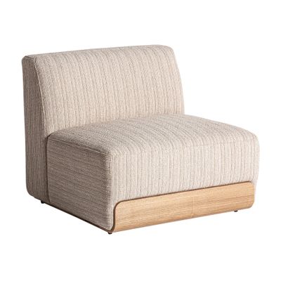 Canapés - Module canapé central en bois de pin brun clair 90x82x76 cm - VICAL