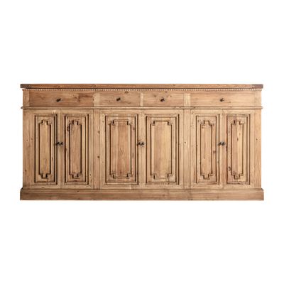 Other tables - Brown recycled elm wood counter 220x60x105 cm - VICAL